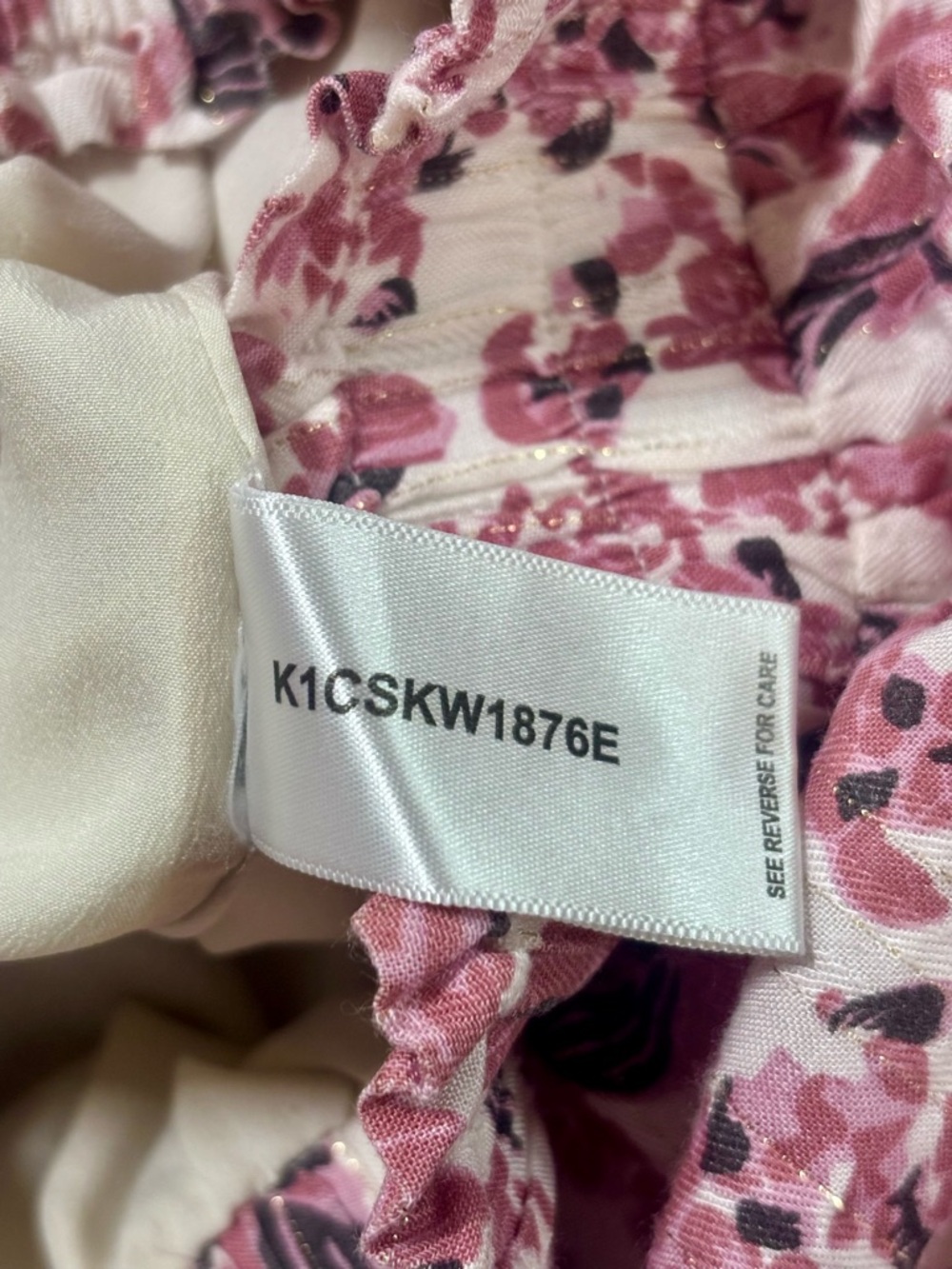 Bishop + Young Ruffled Pink Floral Skirt Small Anthropologie. EUC. - Picture 6 of 6